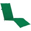 vidaXL Outdoor Deck Chair with Footrest and Cushion Solid Acacia Wood