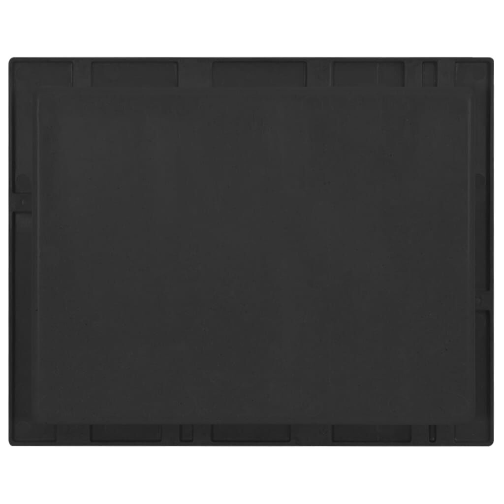 vidaXL Shower Niche Matt Black 41x51x10 cm