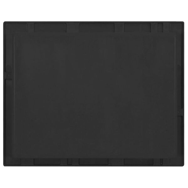 vidaXL Shower Niche Matt Black 41x51x10 cm