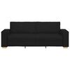 vidaXL 3-Seater Sofa Black 220x78x84 cm Fabric