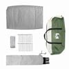 vidaXL Family Tent Folding Manual Green and Beige 660 x 456 x 200 cm