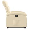 vidaXL Stand up Recliner Chair Cream Fabric