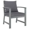 vidaXL 4 Piece Garden Lounge Set with Cushions Solid Acacia Wood