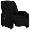 vidaXL Electric Massage Recliner Chair Black Fabric