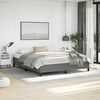vidaXL Bed Frame without Mattress Dark Grey California King Fabric