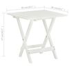 vidaXL Bistro Table White 46x46x47 cm Solid Acacia Wood