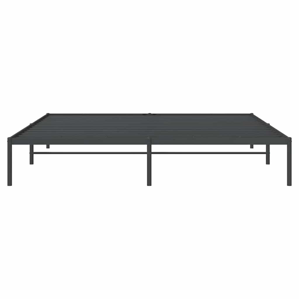 vidaXL Metal Bed Frame without Mattress Black 183x213cm