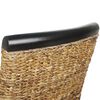 vidaXL Dining Chairs 2 pcs Abaca and Solid Mango Wood