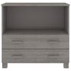 vidaXL Sideboard HAMAR Light Grey 85x35x80 cm Solid Wood Pine