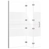 vidaXL Folding Shower Enclosure ESG 120x140 cm White