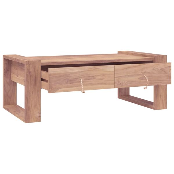 vidaXL Coffee Table 110x60x40 cm Solid Teak Wood