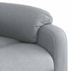 vidaXL Electric Massage Recliner Chair Light Grey Fabric