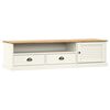 vidaXL TV Cabinet "VIGO" White 156x40x40 cm Solid Wood Pine