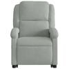 vidaXL Stand up Massage Recliner Chair Light Grey Velvet