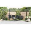 vidaXL Garden Sofa Set 2 pcs Black Poly Rattan