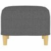 vidaXL Footstool Dark Grey 60x50x41 cm Fabric