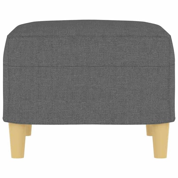 vidaXL Footstool Dark Grey 60x50x41 cm Fabric