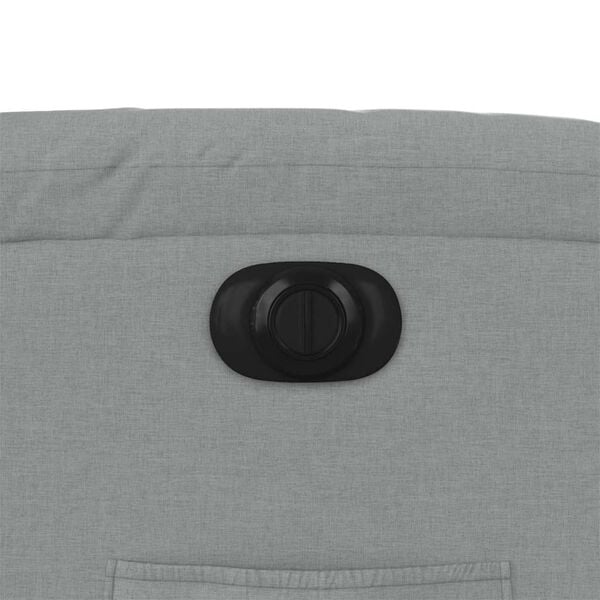 vidaXL Electric Stand up Recliner Chair Light Grey Fabric