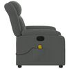 vidaXL Electric Massage Recliner Chair Dark Grey Fabric