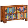 vidaXL Shoe Cabinet with Door Brown 90 x 35 x 55 cm Solid Acacia wood