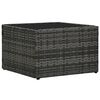 vidaXL 5 Piece Garden Lounge Set with Cushions Poly Rattan Grey