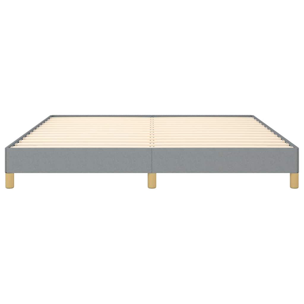 vidaXL Bed Frame without Mattress Light Grey California King Fabric