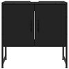 vidaXL Bathroom Sink Cabinet Black 60x33x60 cm Engineered Wood