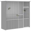 vidaXL Bird Cage Grey 215x78x200 cm Galvanised Steel