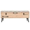 vidaXL Storage Bench 110 cm Solid Wood Fir
