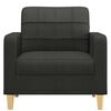 vidaXL Sofa Chair Black 60 cm Fabric