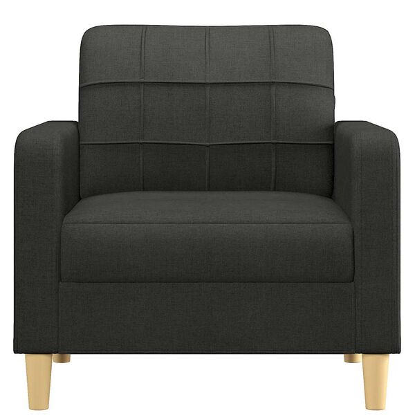 vidaXL Sofa Chair Black 60 cm Fabric