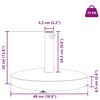 vidaXL Outdoor Umbrella Base Black 48 x 48 x 32 cm Steel, Concrete