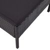 vidaXL 8 Piece Garden Lounge Set with Cushions Poly Rattan Black