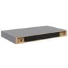 vidaXL Floating Wall Shelf Grey 40x23x3.8 cm MDF