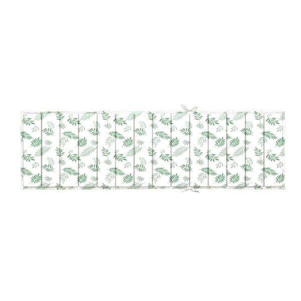 vidaXL Sun Lounger Cushion Leaf Pattern Oxford Fabric