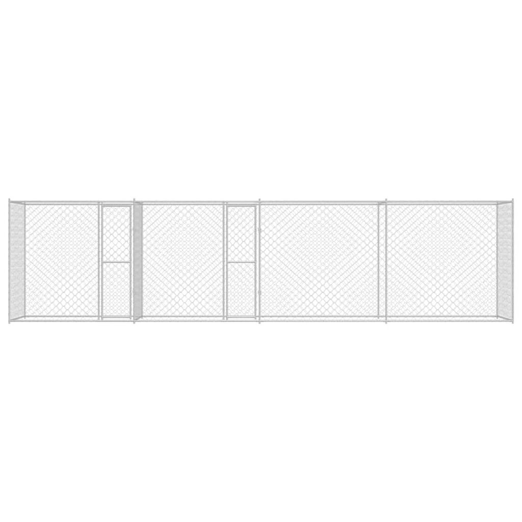 Dog Cage Silver 800 x 200 x 200 cm Galvanised Steel