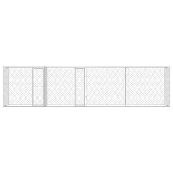 Dog Cage Silver 800 x 200 x 200 cm Galvanised Steel