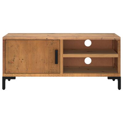 vidaXL TV Cabinet Brown 90x30x40 cm Solid Pinewood