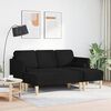 vidaXL Sofa Set 2 pcs Black 173 x 131 x 67 cm Fabric