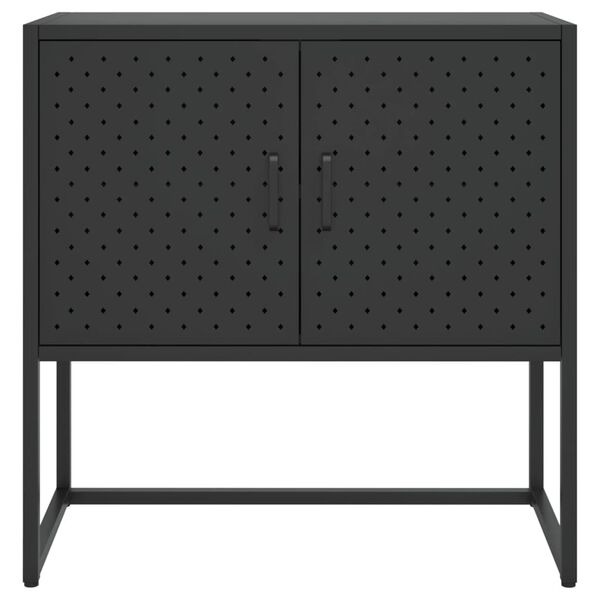 vidaXL Sideboard Black 75x35x75 cm Steel