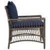 vidaXL Garden Chair Grey 60 x 70 x 78cm Poly Rattan