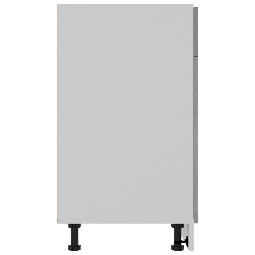 vidaXL Drawer Bottom Cabinet Concrete Grey 80x46x81.5 cm Engineered Wood