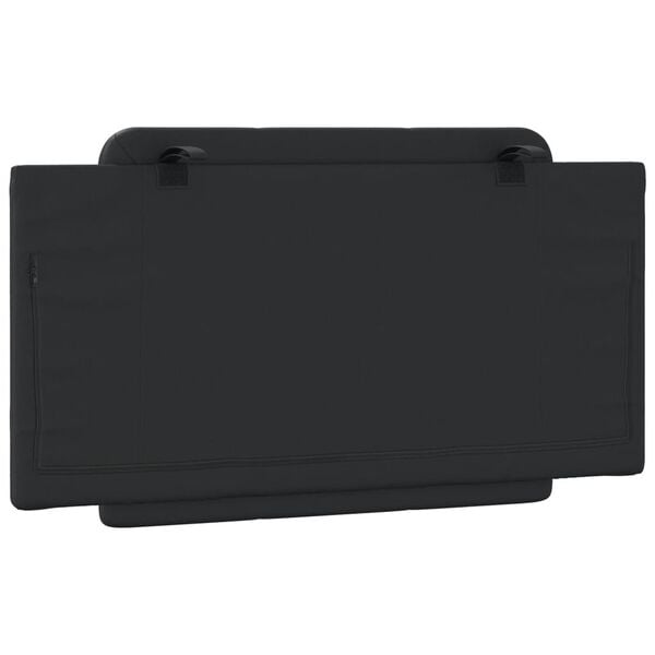 vidaXL Headboard Cushion "Zadar" Black 100 cm Faux Leather