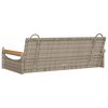 vidaXL Swing Bench Grey 109x62x40 cm Poly Rattan