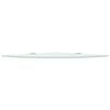 vidaXL Corner Shelves 2 pcs with Chrome Supports Glass White 25x25 cm