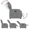 vidaXL Stand up Massage Recliner Chair Light Grey Fabric
