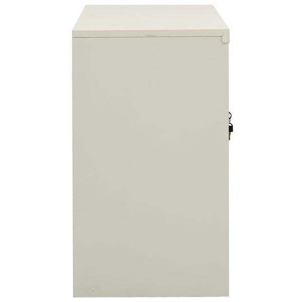 vidaXL Office Cabinet Light Grey 90x40x70 cm Steel