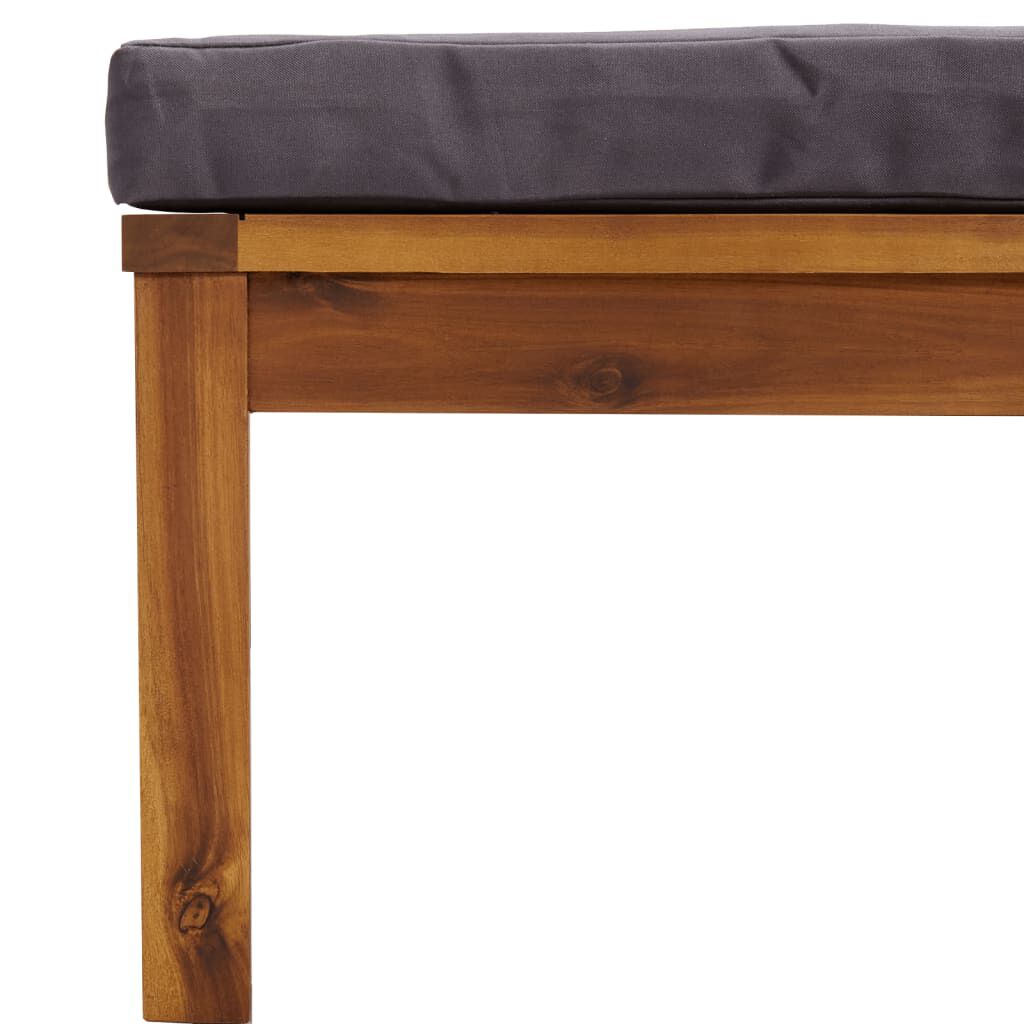 vidaXL 11 Piece Garden Lounge Set with Cushion Solid Acacia Wood