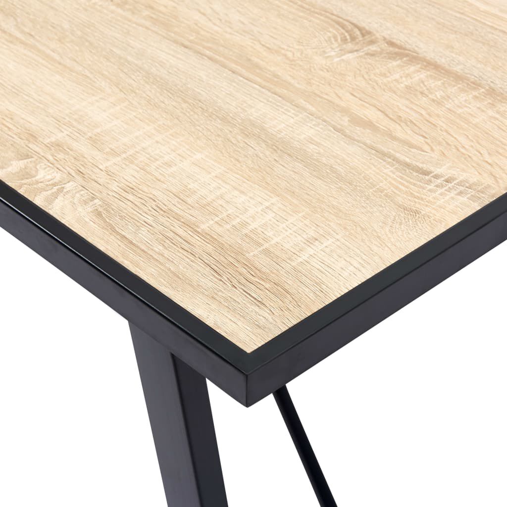 vidaXL Dining Table Oak 120x60x75 cm MDF