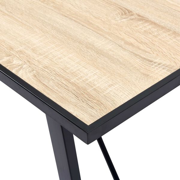 vidaXL Dining Table Oak 120x60x75 cm MDF